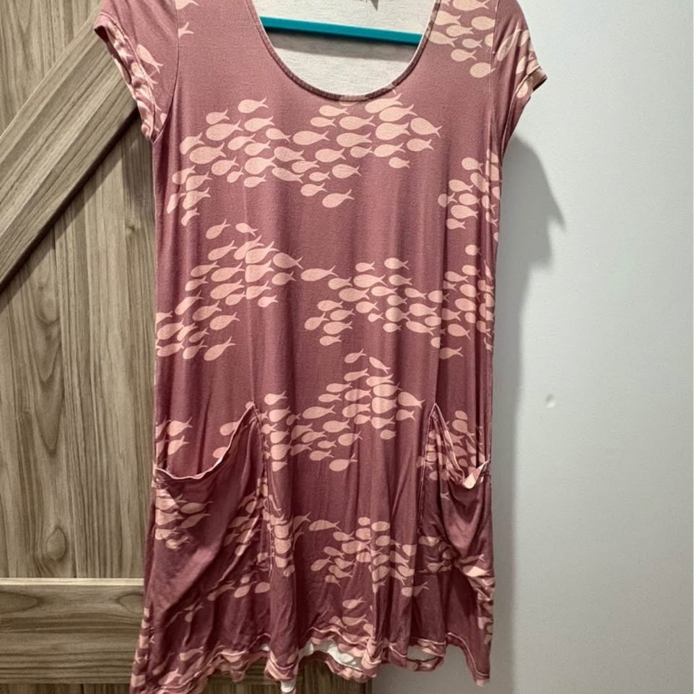 Fighting Eel Pink Fish Women's Dress